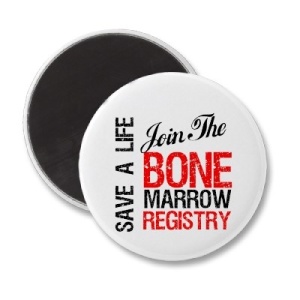 Badge: SAVE A LIFE – Join the bone marrow registry
